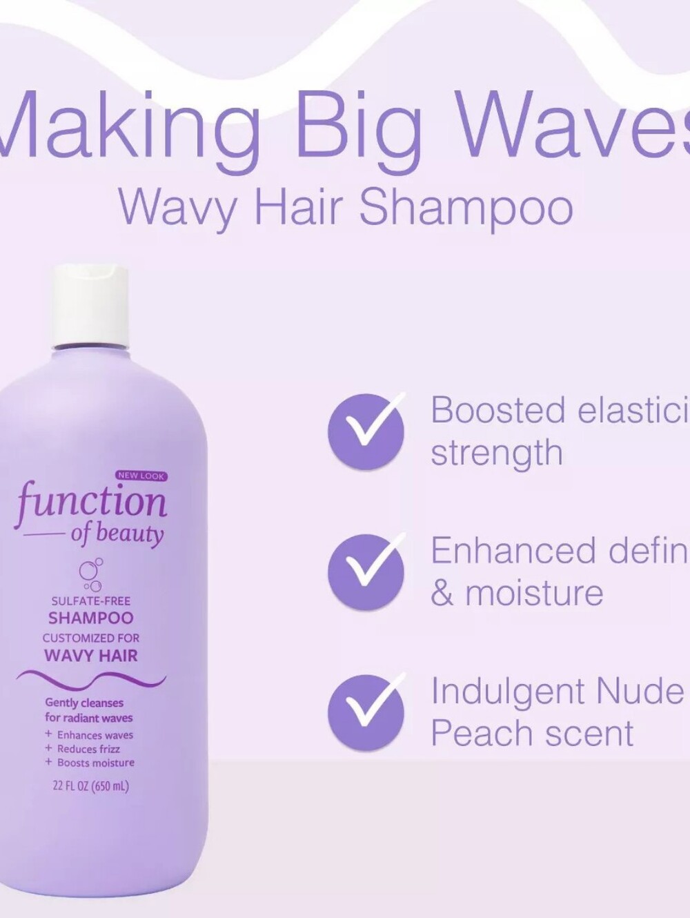 Function of Beauty Wavy Hair Shampoo Jumbo - 22 fl oz
